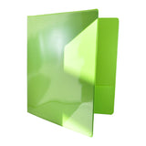 CARPETA 1 PULGADA C/MICA VERDE LIMON 4124 BAZIC MNK
