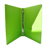 CARPETA 1 PULGADA C/MICA VERDE LIMON 4124 BAZIC MNK