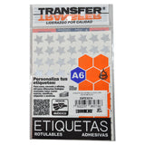 ETIQUETA ESTRELLA CHICA PLATA 189 PZ TRANSFER
