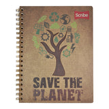 CUADERNO PROFESIONAL DOBLE ARGOLLA ECOLOGICO 100 HJ RAYA SCRIBE MNK