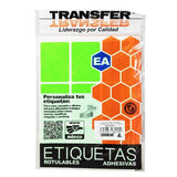 ETIQUETA BASICA CONTINUA # 13 VERDE TRANSFER