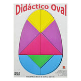 TANGRAM MADERA OVAL SILVA