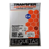 ETIQUETA BASICA CONTINUA # 13 BLANCA TRANSFER