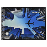 CUADERNO ITALIANO ESPIRAL BASICO 100 HJ DOBLE RAYA ESTRELLA MNK