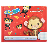 CUADERNO PREESCOLAR COSIDO 72 HJ CUADRO 7 MM ESTRELLA MNK