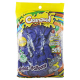 GLOBO CARNAVAL #9 AZUL STD 50 PZ LA COLMENA