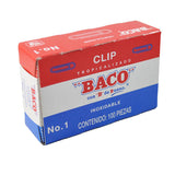 CLIP TROPICALIZADO #1 100 PZ 12005 BACO