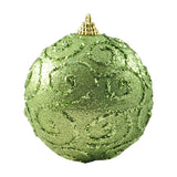 ESFERA 100 MM NAVIDAD HT-A01941 VERDE MANZANA BRIDGECO