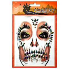 DECORACION CARA DIAMANTES MOD 1 HALLOWEEN VM FIESTA