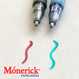 PLUMA SPARKLE POP GEL NEGRA/ROSA PENTEL
