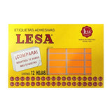 ETIQUETA NO CONTINUA #06 NARANJA LESA