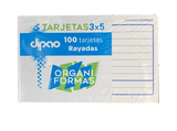 TARJETA INDEX 3X5 100 HJ RAYA DIPAO MNK