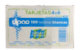 TARJETA INDEX 4X6 100 HJ BLANCO DIPAO MNK