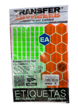 ETIQUETA BASICA CONTINUA # 01 VERDE TRANSFER
