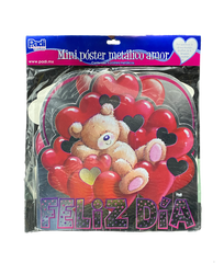 MINI POSTER METALICO AMOR 951 SAN VALENTIN PADI