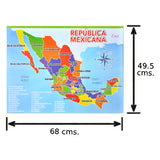 POSTER DIDACTICO CONTINENTES Y REPUBLICA MEXICANA NOVAC