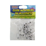 OJO MOVIBLE 6 MM 50 PZ PASCUA