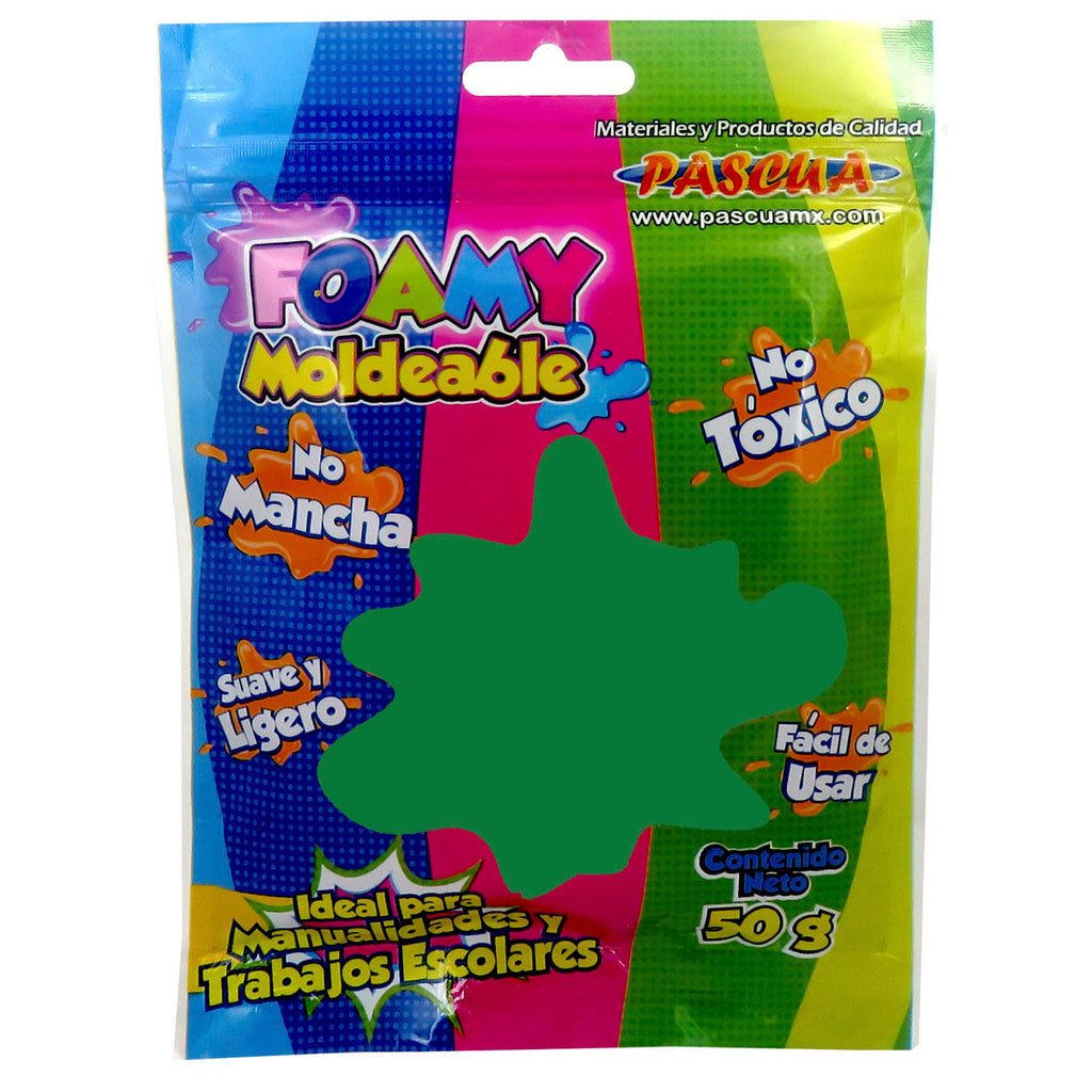 FOAMY MOLDEABLE 50 GM VERDE BANDERA PASCUA