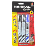 MARCADOR PERMANENTE ESTERBROOK 3 PZ NEWELL BEROL