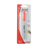 MARCADOR PERMANENTE TATOO ROJO 1 PZ BACO MNK
